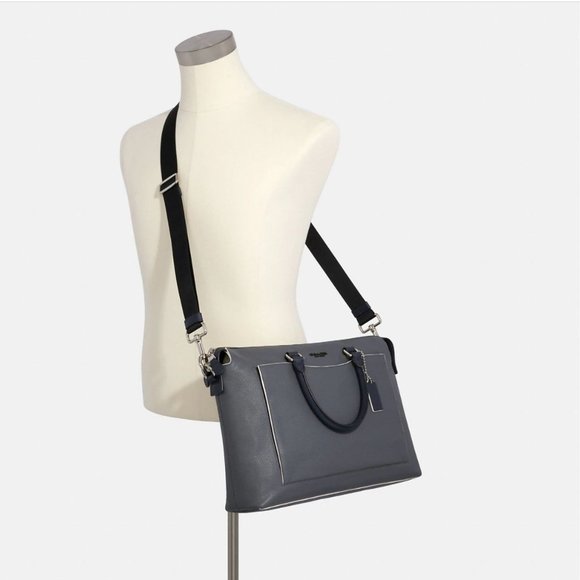 Coach Beckett Brief Messenger Bag in Industrial Grey - Picture 2 of 13